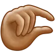 Samsung 플랫폼을 위한 pinching hand: medium skin tone