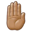 Samsung 플랫폼을 위한 raised back of hand: medium skin tone