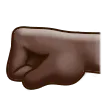 Samsung dla platformy left-facing fist: dark skin tone