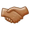 handshake: medium skin tone pentru platforma Samsung