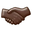 handshake: dark skin tone pentru platforma Samsung