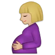 pregnant woman: medium-light skin tone untuk platform Samsung