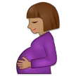 pregnant woman: medium skin tone untuk platform Samsung