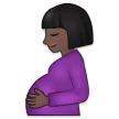 Samsung dla platformy pregnant woman: dark skin tone