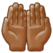 palms up together: medium-dark skin tone per la piattaforma Samsung