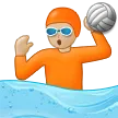 person playing water polo: medium-light skin tone สำหรับแพลตฟอร์ม Samsung