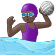 woman playing water polo: dark skin tone για την πλατφόρμα Samsung