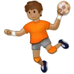 person playing handball: medium skin tone für Samsung Plattform