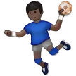 man playing handball: dark skin tone for Samsung platform