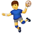 man playing handball alustalla Samsung