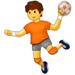 person playing handball til Samsung platform
