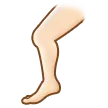 Samsung 플랫폼을 위한 leg: light skin tone