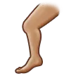 leg: medium skin tone untuk platform Samsung
