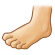 foot: light skin tone per la piattaforma Samsung