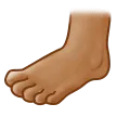 foot: medium skin tone สำหรับแพลตฟอร์ม Samsung