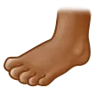foot: medium-dark skin tone สำหรับแพลตฟอร์ม Samsung