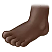 foot: dark skin tone per la piattaforma Samsung
