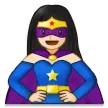 woman superhero: light skin tone สำหรับแพลตฟอร์ม Samsung
