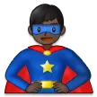 man superhero: dark skin tone per la piattaforma Samsung