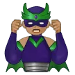 man supervillain: medium skin tone alustalla Samsung