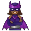 Samsung cho nền tảng woman supervillain: medium-dark skin tone