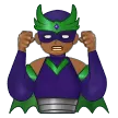 man supervillain: medium-dark skin tone untuk platform Samsung