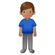 Samsung platformu için man standing: medium skin tone