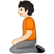 Samsung 플랫폼을 위한 person kneeling: light skin tone