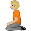 Samsung 플랫폼을 위한 person kneeling: medium-light skin tone
