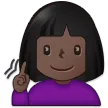 deaf woman: dark skin tone til Samsung platform