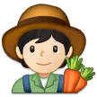 Samsung 플랫폼을 위한 farmer: light skin tone