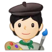 artist: light skin tone untuk platform Samsung