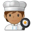 cook: medium skin tone สำหรับแพลตฟอร์ม Samsung