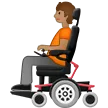 person in motorized wheelchair: medium skin tone pentru platforma Samsung