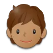 person: medium skin tone สำหรับแพลตฟอร์ม Samsung