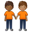 people holding hands: medium-dark skin tone, medium skin tone per la piattaforma Samsung