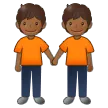 Samsung 플랫폼을 위한 people holding hands: medium-dark skin tone
