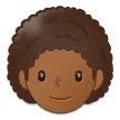 Samsung dla platformy person: medium-dark skin tone, curly hair