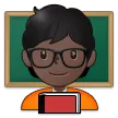 teacher: dark skin tone pour la plateforme Samsung