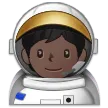 astronaut: dark skin tone สำหรับแพลตฟอร์ม Samsung