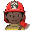 firefighter: dark skin tone สำหรับแพลตฟอร์ม Samsung
