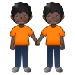 Samsung 플랫폼을 위한 people holding hands: dark skin tone