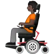 person in motorized wheelchair: dark skin tone per la piattaforma Samsung