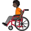 person in manual wheelchair: dark skin tone til Samsung platform