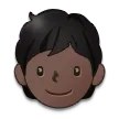 person: dark skin tone para la plataforma Samsung