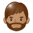 person: medium skin tone, beard pentru platforma Samsung