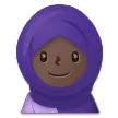 woman with headscarf: dark skin tone per la piattaforma Samsung