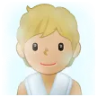 Samsung 플랫폼을 위한 person in steamy room: medium-light skin tone