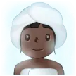 woman in steamy room: dark skin tone pentru platforma Samsung