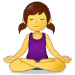 woman in lotus position for Samsung platform